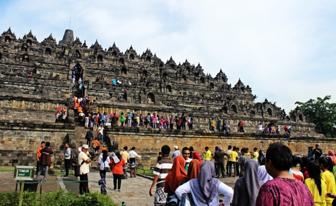 - Borobudur Temple, one of wonder temple in the world -